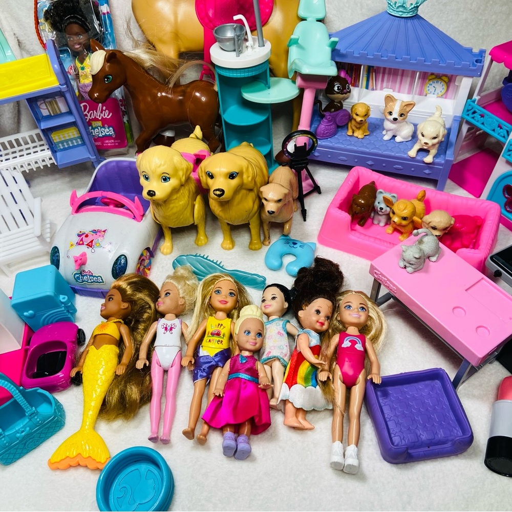 Barbie Baby Doll Lot Barbie Chelsea Doll Lot Barbie Nursery Toy - Picture 2 of 13